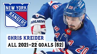 Chris Kreider (#20) All 52 Goals of the 2021-22 NHL Season