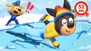 Nunca Jueguen sobre Ríos Congelados 🐻 52MIN de Dibujos Animados 🔍Sheriff Labrador en Español