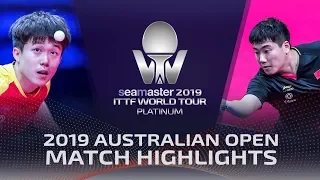 Wang Chuqin vs Liang Jingkun | 2019 ITTF Australian Open Highlights (1/4)