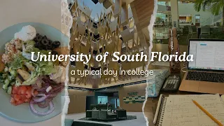 A typical day at University of South Florida | Study Sessions | Social Life | Dining Hall Food