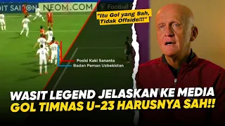 Seharusnya Gol Timnas U-23 Sah!! Penjelasan Collina Wasit Legend Terkait Keputusan Wasit Shen Yinhao