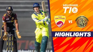 Team Abu Dhabi vs Northern Warriors | Abu Dhabi T10 | Match 6 | Highlights | JioCinema & Sports18