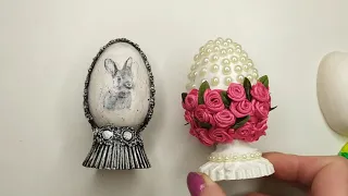 Пасхальные яйца своими руками/ декоративное яйцо DIY / Easter egg recycle Mixmedia tutorial