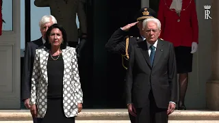 Cerimonia di congedo della visita di Stato Presidente della Georgia