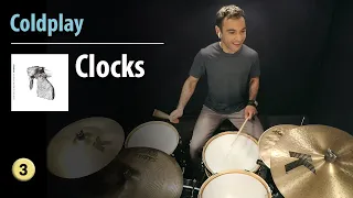 "Clocks" - Coldplay | Drum Lesson | Drum Cover