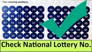 National Lottery Check My Numbers