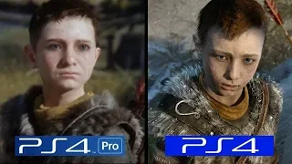God Of War 4 | PS4 Pro VS PS4 | 4K Graphics Comparison