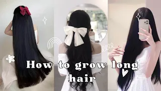 How to grow long hair only 3 steps