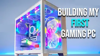 Building My First Gaming PC With No Experience  *ALL WHITE BUILD*