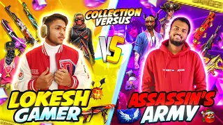 Lokesh Gamer Vs Assassins Army Best Collection Battle Who Will Win The End 🤯 Garena Free Fire