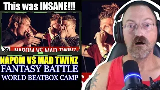 NAPOM vs MAD TWINZ - Fantasy Battle - World Beatbox Camp - Reaction {Jittery~Jay}