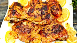 Lemon Pepper Baked Chicken Thighs Recipe - Easy Chicken Recipe