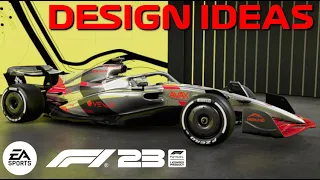 F1 23 design ideas to make BEAUTIFUL liveries from UGLY templates!!