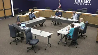 Gilbert Public Schools District Board Meeting 10/30/2020