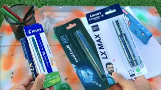 PILOT V7 Pen Vs Luxor Schneider LX MAX | Uni ball AIR | Reynolds TRIMAX | Finding The Best Pilot Pen