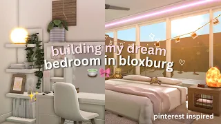 ♡ 🚧 building my DREAM bedroom in bloxburg | 30k | roblox bloxburg build ♡