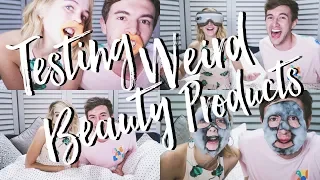 Testing Weird Beauty Products With Mark | Zoella