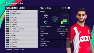 eFootball PES 2021 Season Update - All the players/faces/overs of Jupiler Pro League