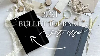 2021 bullet journal set up | minimal | mindful | neutrals