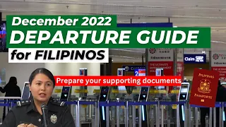 DEPARTURE REQUIREMENTS FOR FILIPINOS: COVID-19 & IMMIGRATION | INSURANCE| OFFLOADING | CFO