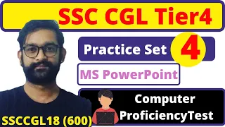 CPT Module  (Practice Set- 4) | SSC CGL 2018 Tier4 | PowerPoint Slide (With Table)