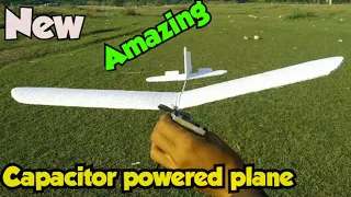 How To Make A Plane With Capacitor Powered Free Flight Model Airplane