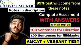 How to clear versant test in Concentrix 2023 | Versant test with Answers | Versant test | AMCAT test