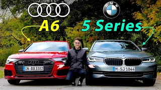 BMW 5-Series vs Audi A6 comparison REVIEW 540i vs 55 TFSI - clash of the best business sedans!