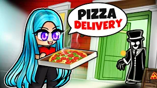 I Deliver Pizza to a CREEPY MANSION in Roblox!