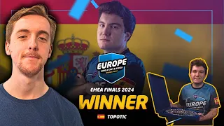 TOPOTIC WINS THE EMEA REGIONAL FINALS! (Post Reaction) | GeoGuessr World Cup