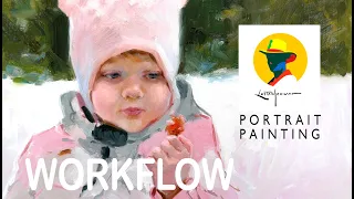 Workflow in portrait painting. By Ben Lustenhouwer