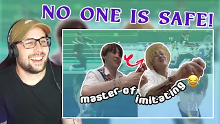 BTS imitating each other so accurately Reaction!