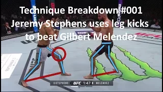 Technique Breakdown #001: How Jeremy Stephens used leg kicks to beat Gilbert Melendez