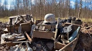 Incredible Relics Found in German Dugouts - Metal Detecting WWII Battlegrounds