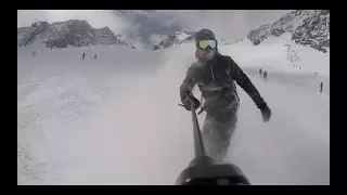 Snowboarding in the Austrian Alps - Stubaier Gletscher 2017