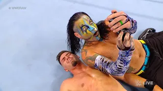 WWE RAW 10/18/21  Austin Theory vs. Jeff Hardy