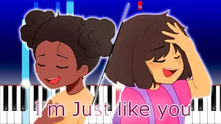 I'm Just like you - Ft. Amanda the adventurer, Dora the explorer [REMAKE](Piano Tutorial)