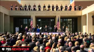 Watch all 5 Living Presidents Arrive at the Dedication of the George W. Bush Presidential Library