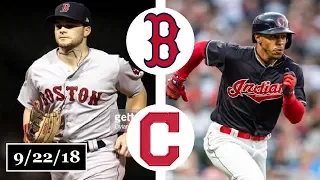 Boston Red Sox vs Cleveland Indians Highlights || September 22, 2018