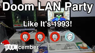 DOS Doom LAN Party for #DOScember2022!