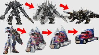 Transformers: Alternate Mode and Size Comparison