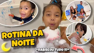 ROTINA DA NOITE COM A FAMÍLIA TODA NA CASA NOVA * olha isso 😱 *