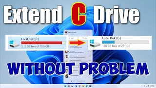 ✨✅How to Expand C Drive in Windows 11, 10, 8.1  ➡️ Bypass Grayed Out Volume Expansion Option