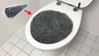 1000 Sparklers vs Toilet