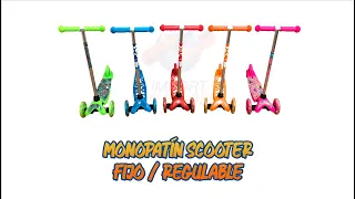 Monopatín Fijo / Regulable Aluminio Scooter