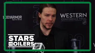 Miro Heiskanen, Sam Steel and Pete DeBoer | Stars vs. Oilers Game 6 practice comments