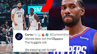 NBA REACT TO MINNESOTA TIMBERWOLVES BEATING LA CLIPPERS | TIMBERWOLVES VS LA CLIPPERS REACTIONS