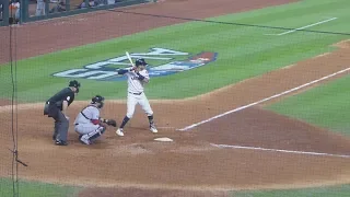 Carlos Correa at bat (base hit)...ALCS Game 4...Astros vs. Red Sox...10/17/18