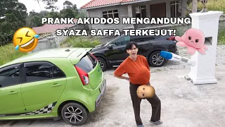 PRANK AKIDDOS MENGANDUNG PART 3 😱 SYAZA SAFFA TERKEJUT TENGOK AKIDDOS 🤣