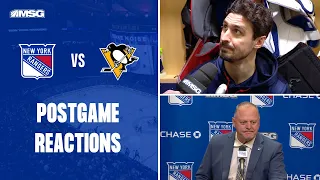 Rangers React To Full Team Win Over Penguins In 4 Point Divisional Game | New York Rangers